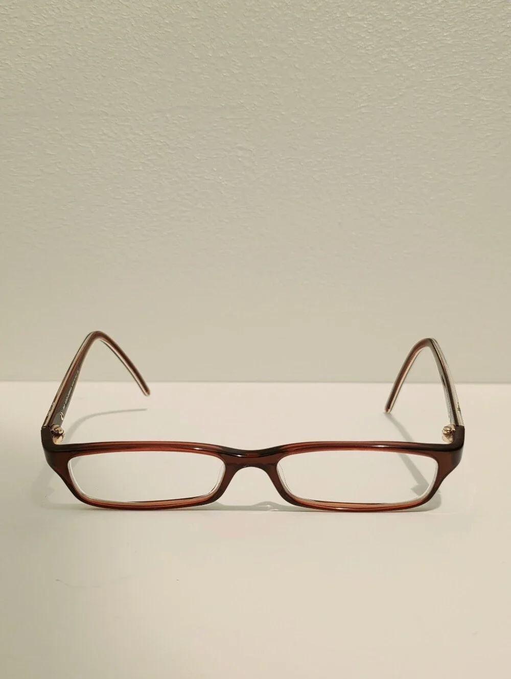D&G Dolce & Gabbana 4160 Brown Rectangular Eyeglasses Frames 51-15-135 Italy
